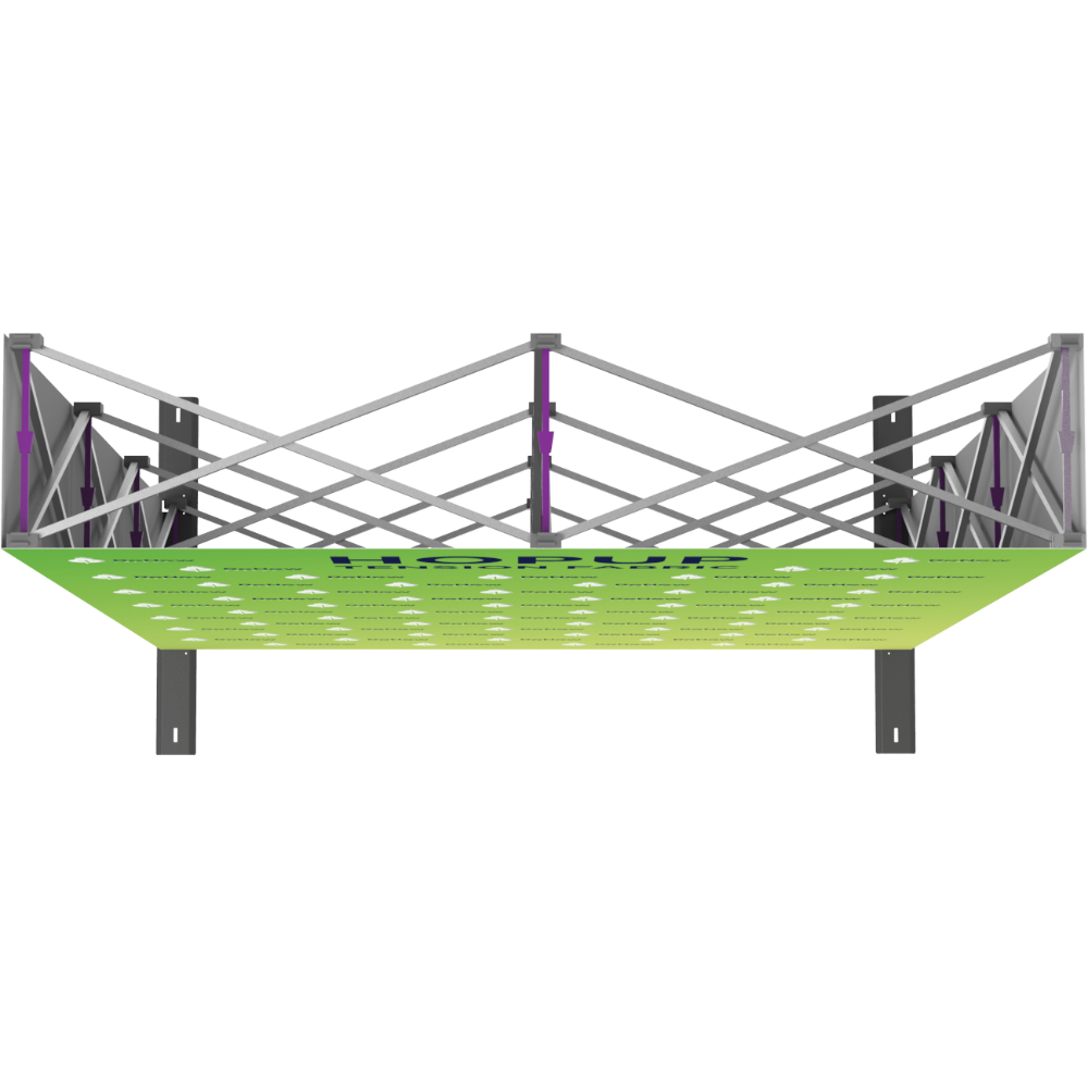 Hopup 5ft Straight Full Height Tension Fabric Display