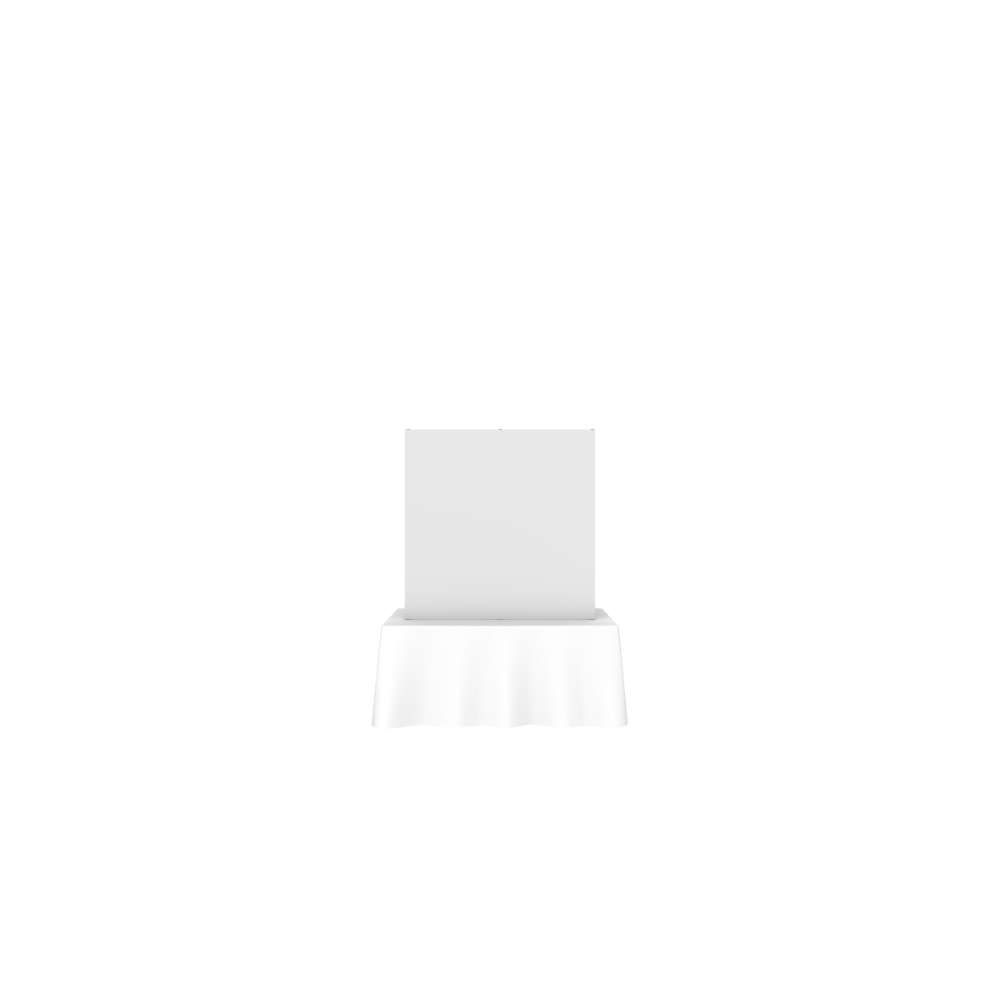 Hopup 5ft Straight Square Tabletop Tension Fabric Display