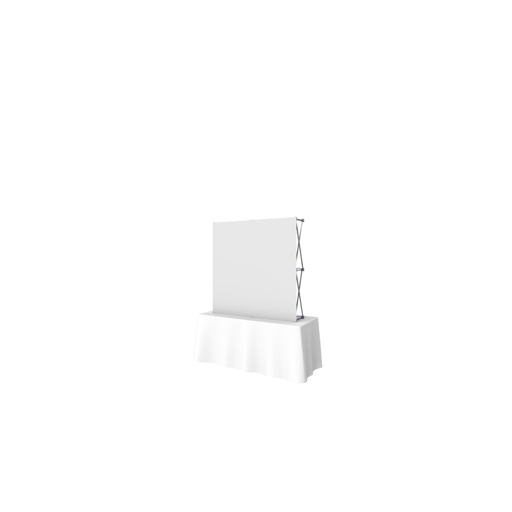 Hopup 5ft Straight Square Tabletop Tension Fabric Display