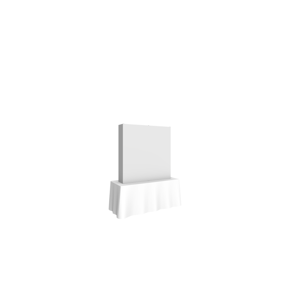 Hopup 5ft Straight Square Tabletop Tension Fabric Display