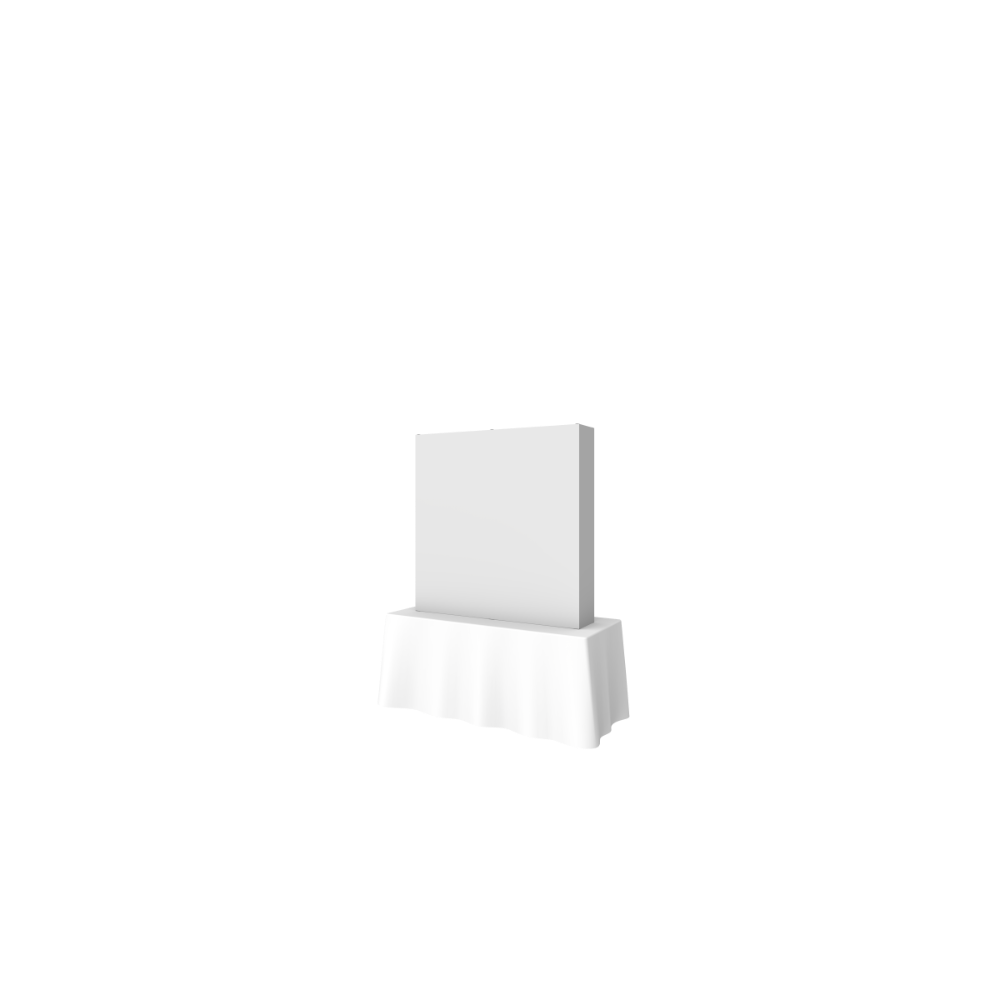 Hopup 5ft Straight Square Tabletop Tension Fabric Display