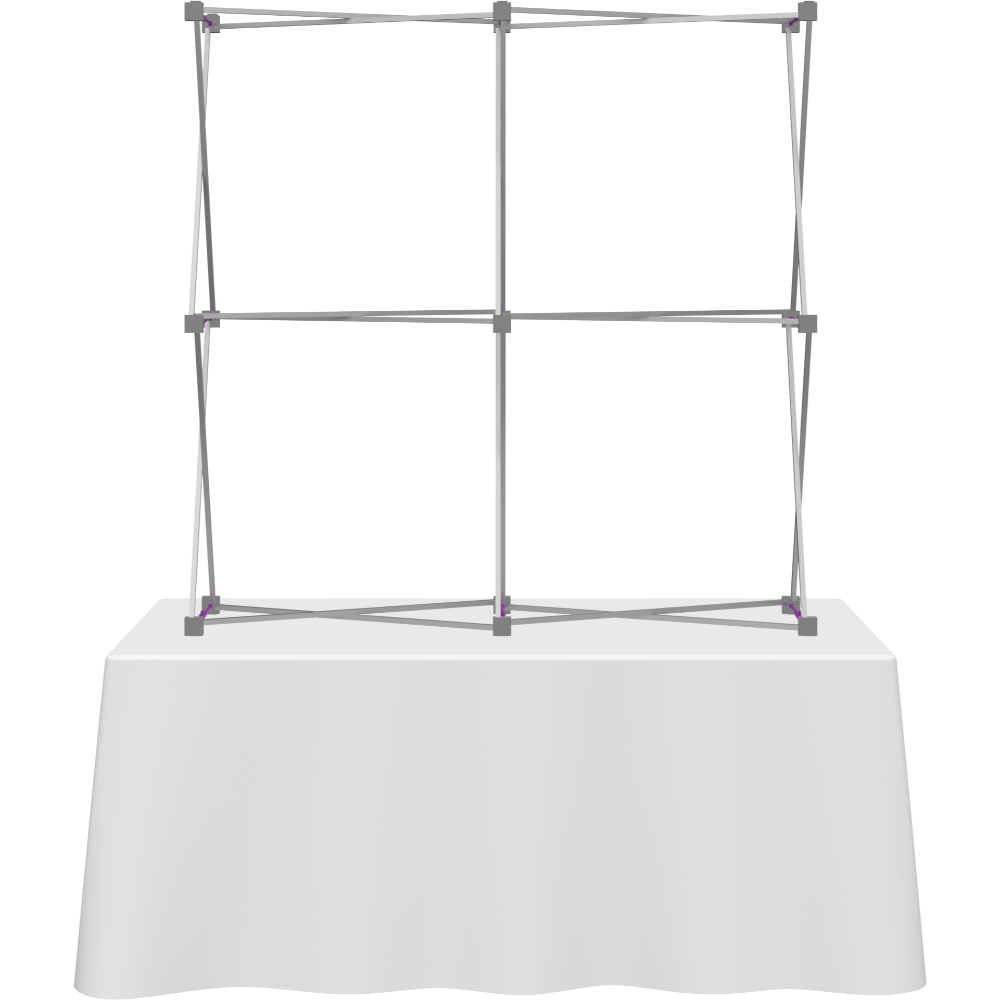 Hopup 5ft Straight Square Tabletop Tension Fabric Display