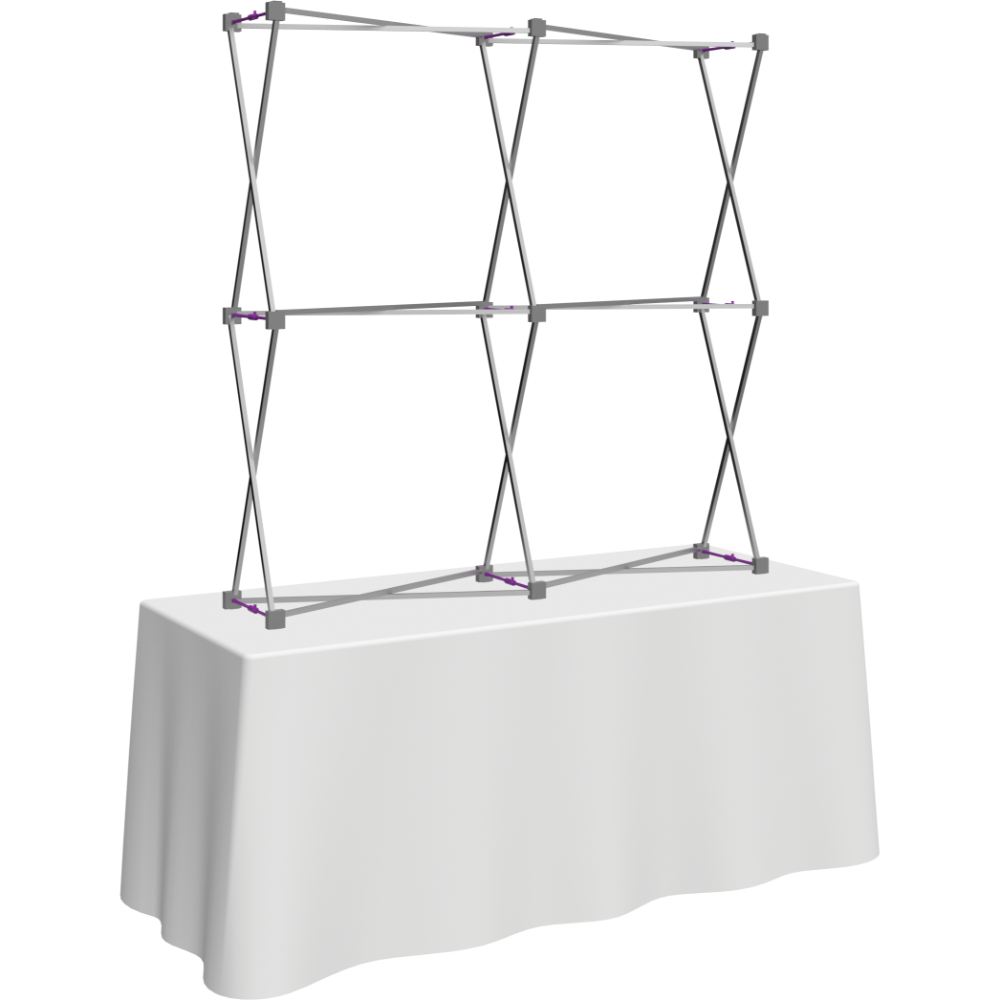 Hopup 5ft Straight Square Tabletop Tension Fabric Display