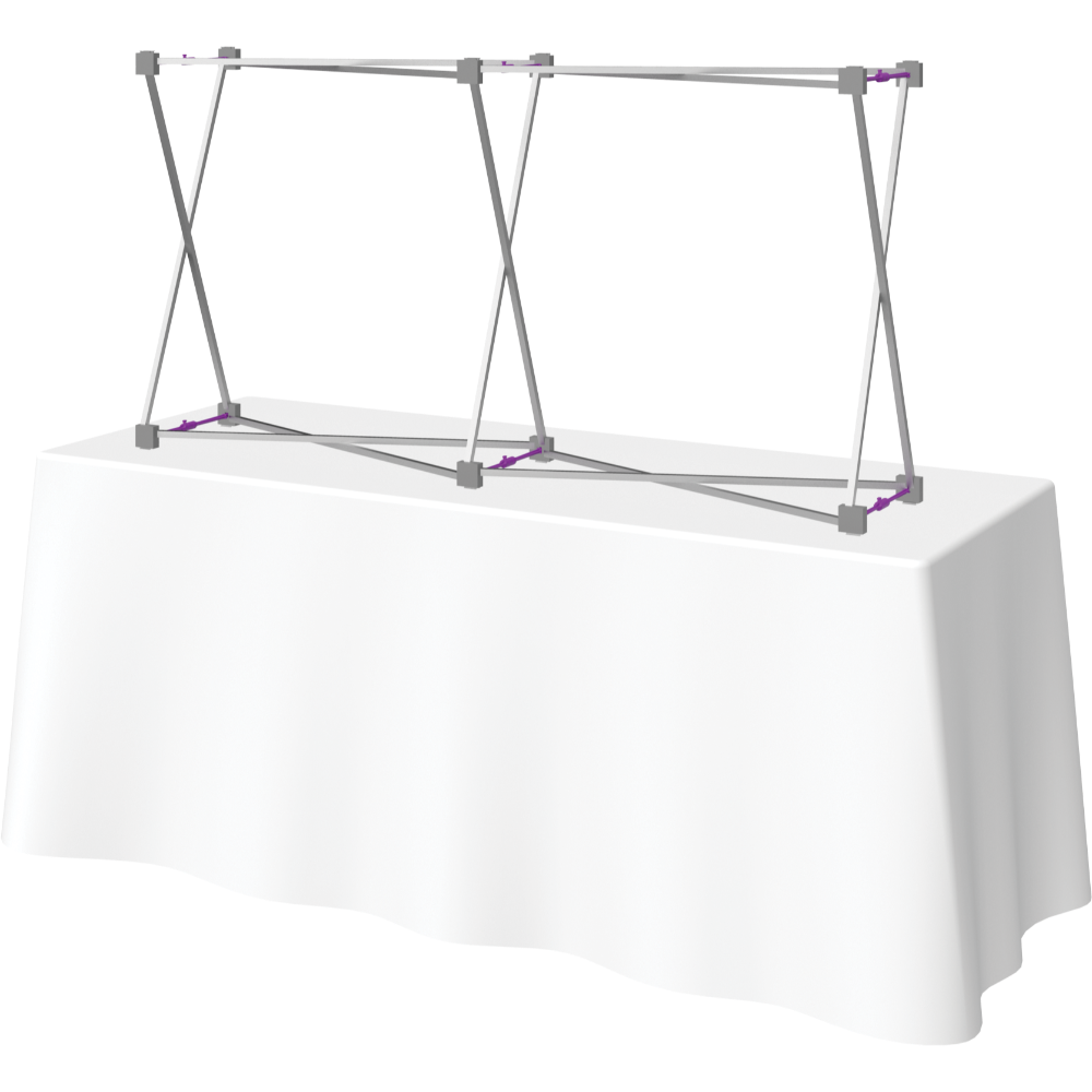 Hopup 5ft Straight Tabletop Tension Fabric Display