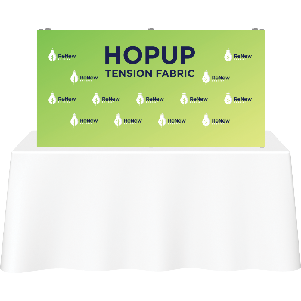 Hopup 5ft Straight Tabletop Tension Fabric Display