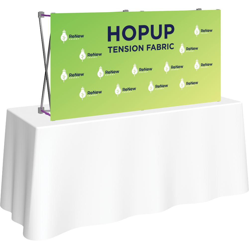 Hopup 5ft Straight Tabletop Tension Fabric Display