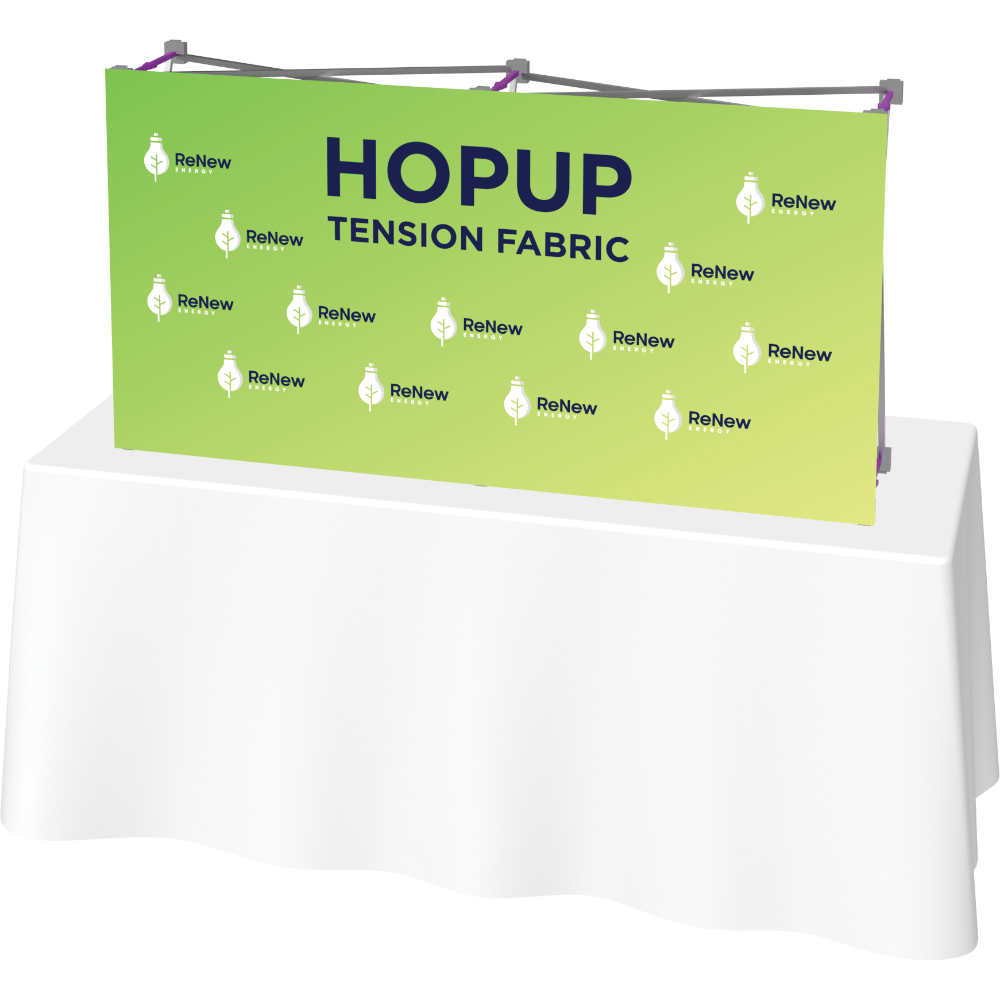 Hopup 5ft Straight Tabletop Tension Fabric Display