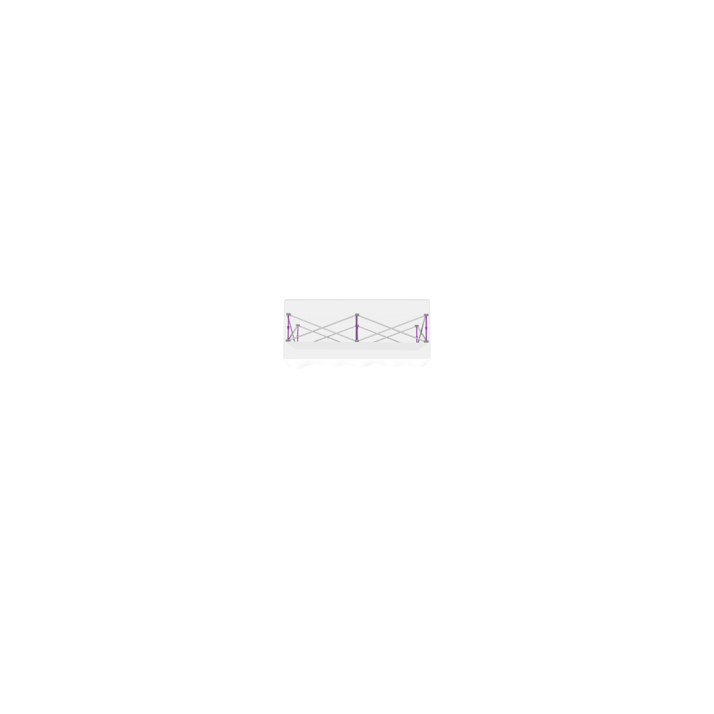 Hopup 5ft Straight Tabletop Tension Fabric Display