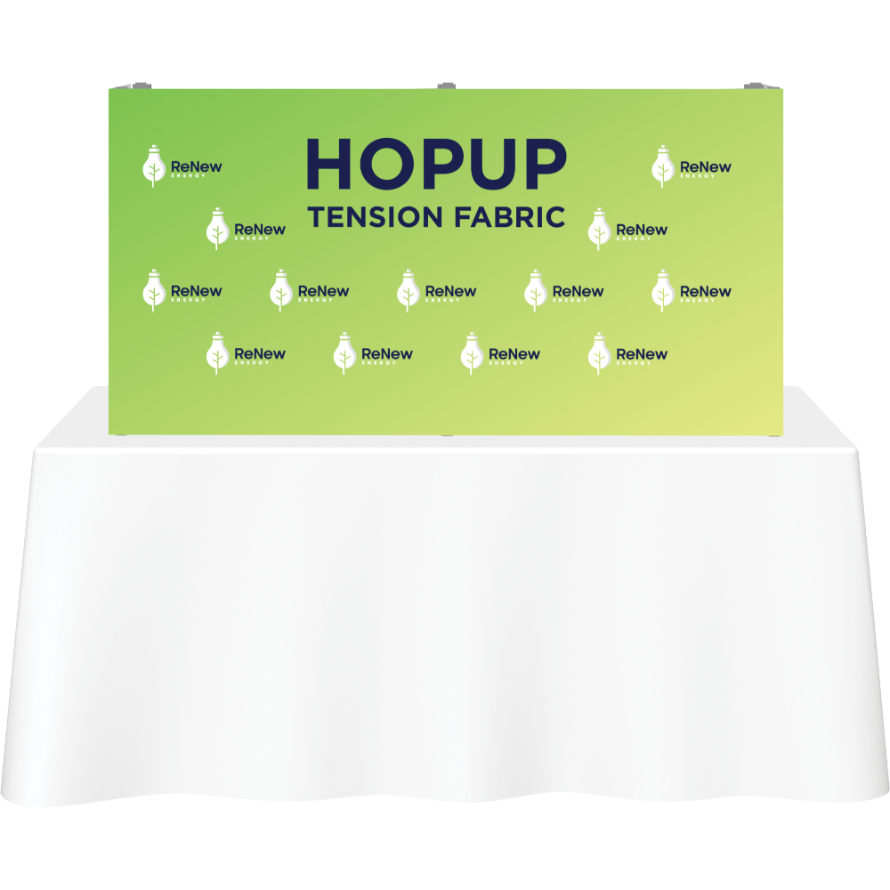 Hopup 5ft Straight Tabletop Tension Fabric Display