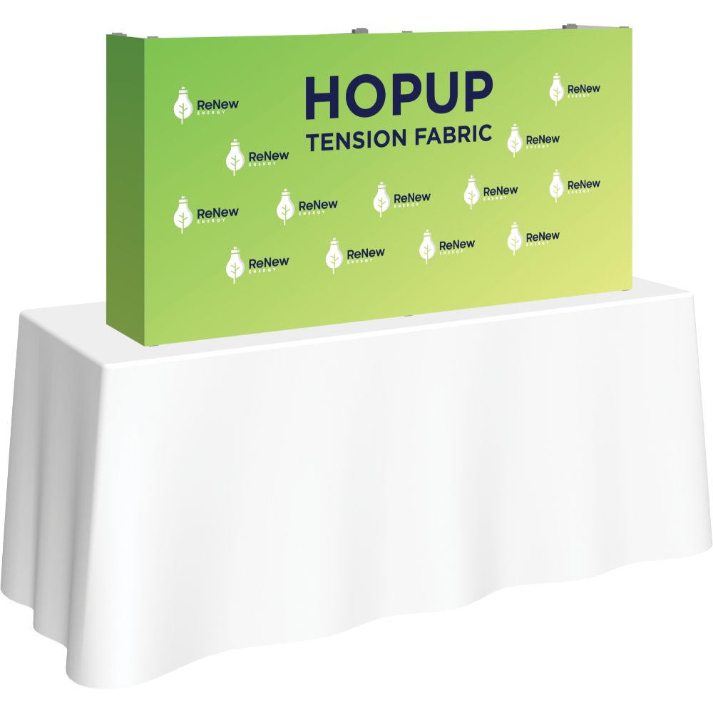 Hopup 5ft Straight Tabletop Tension Fabric Display