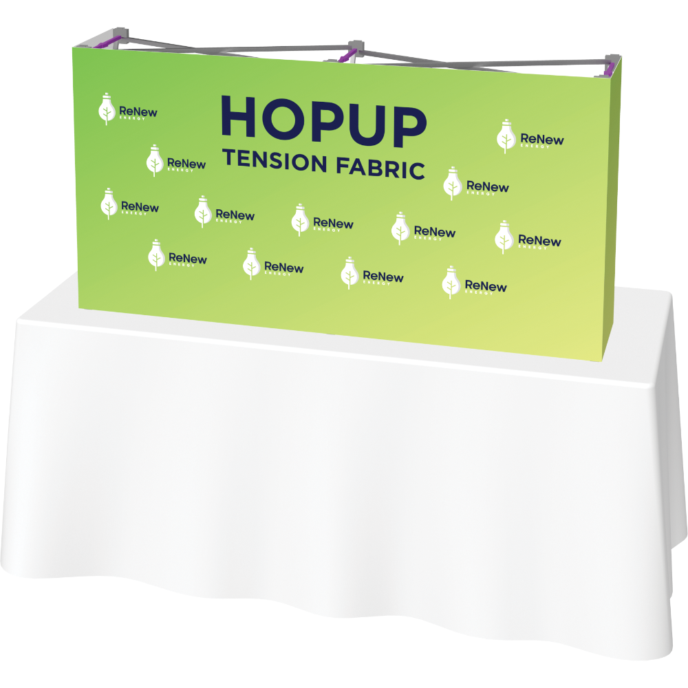 Hopup 5ft Straight Tabletop Tension Fabric Display