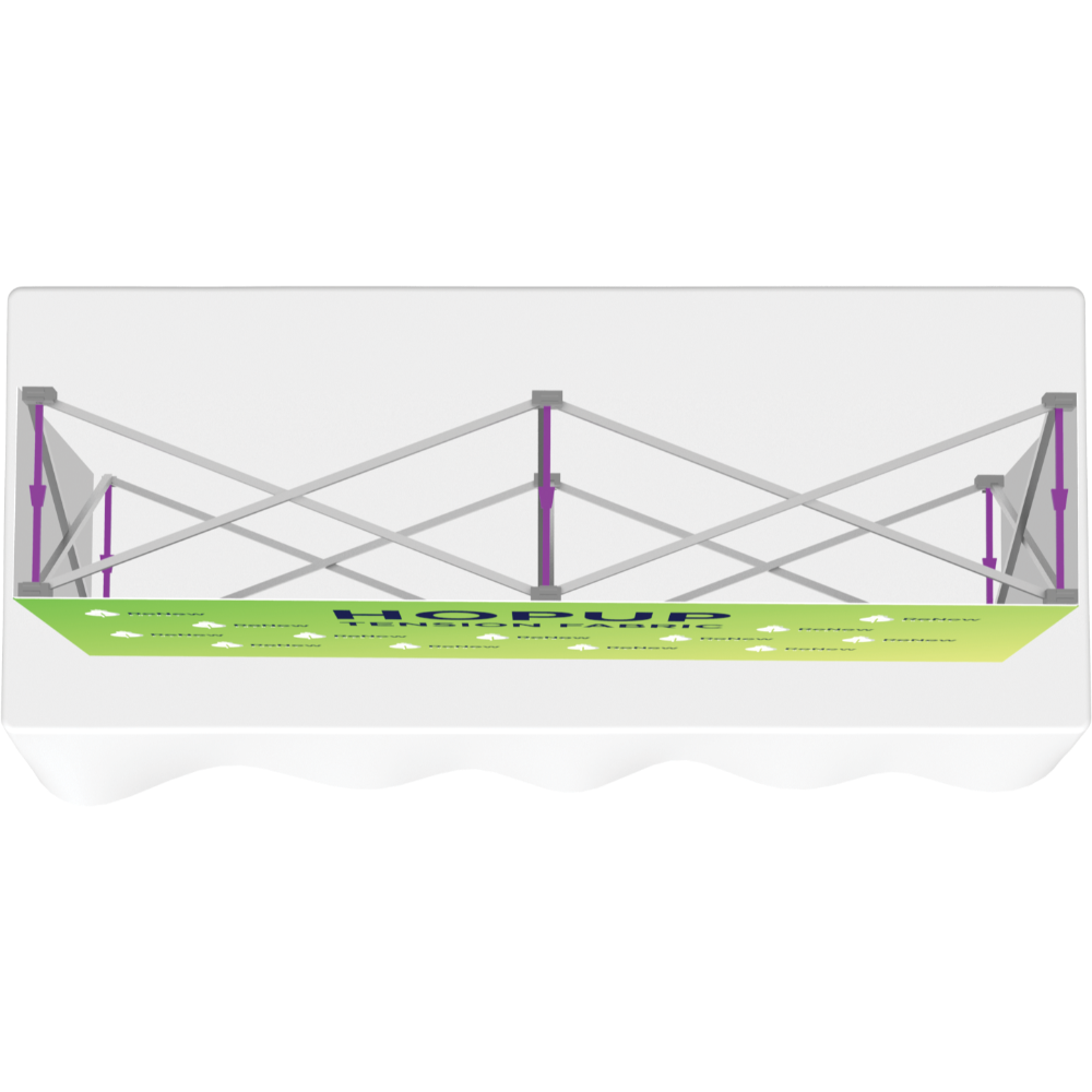 Hopup 5ft Straight Tabletop Tension Fabric Display