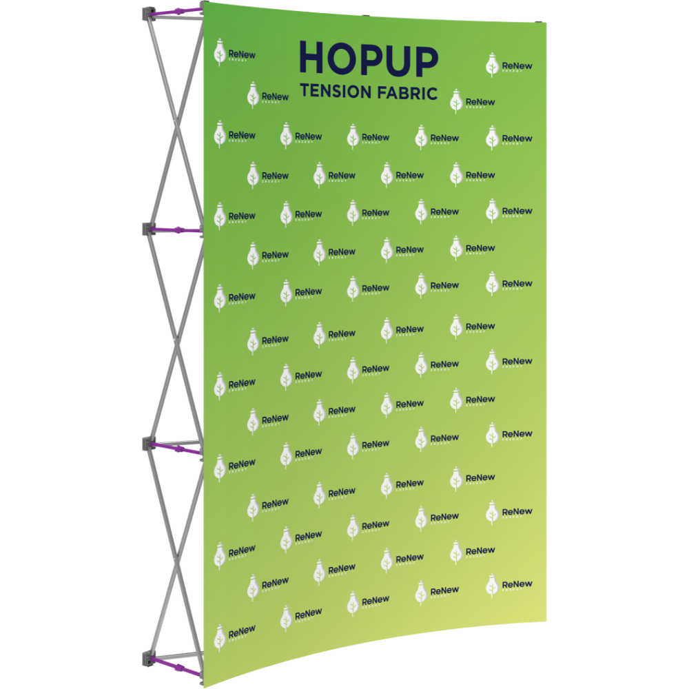 Hopup 5.5ft Curved Full Height Tension Fabric Display