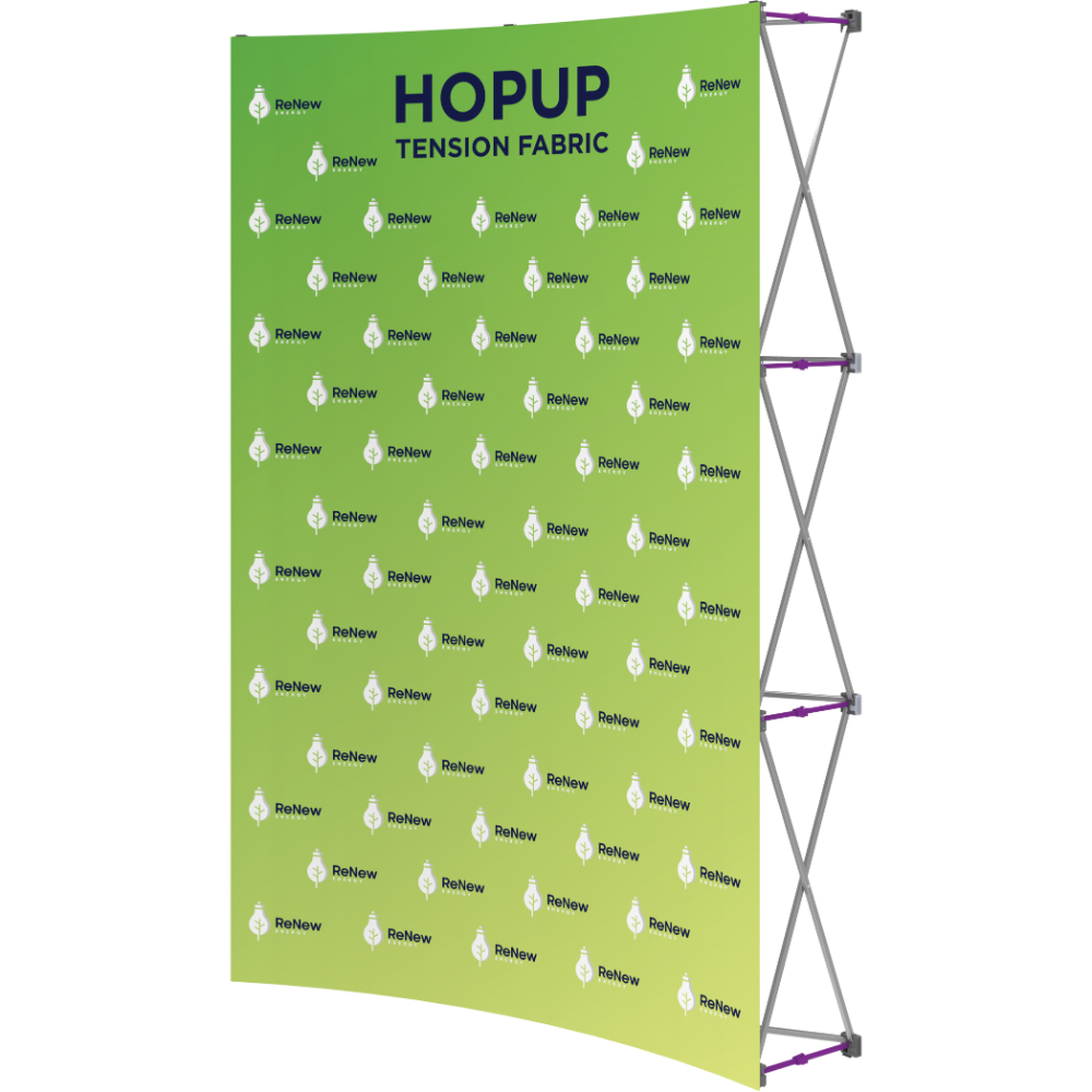 Hopup 5.5ft Curved Full Height Tension Fabric Display