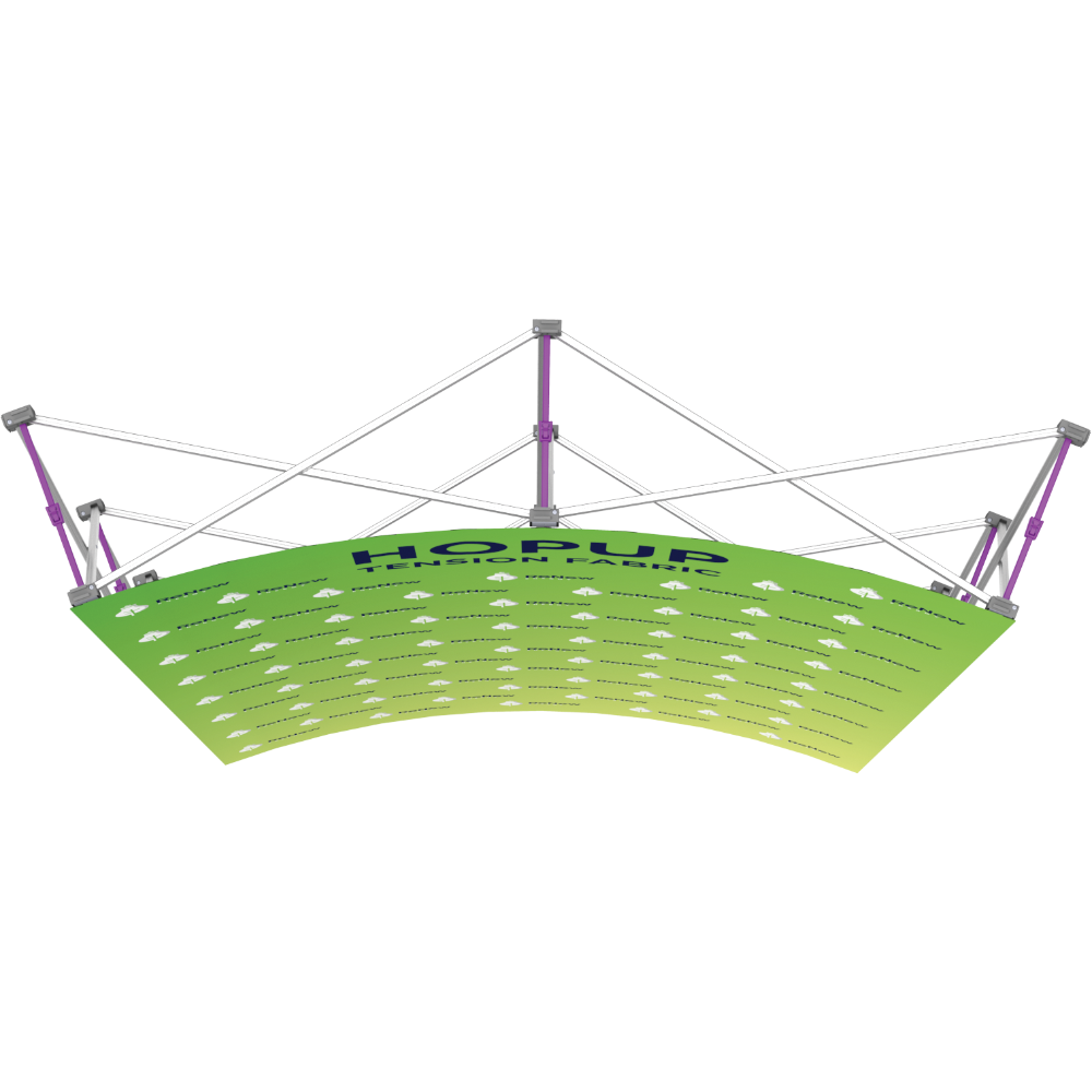 Hopup 5.5ft Curved Full Height Tension Fabric Display