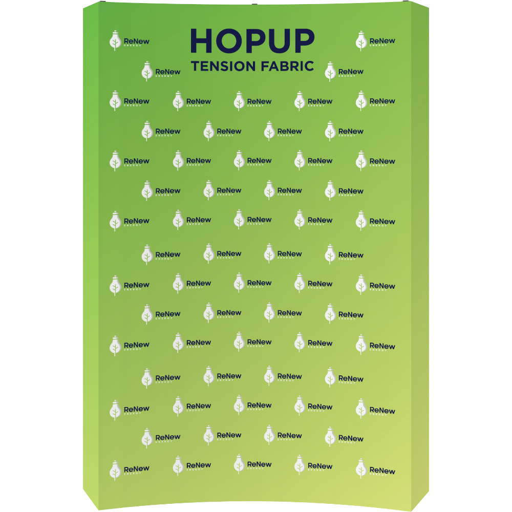 Hopup 5.5ft Curved Full Height Tension Fabric Display