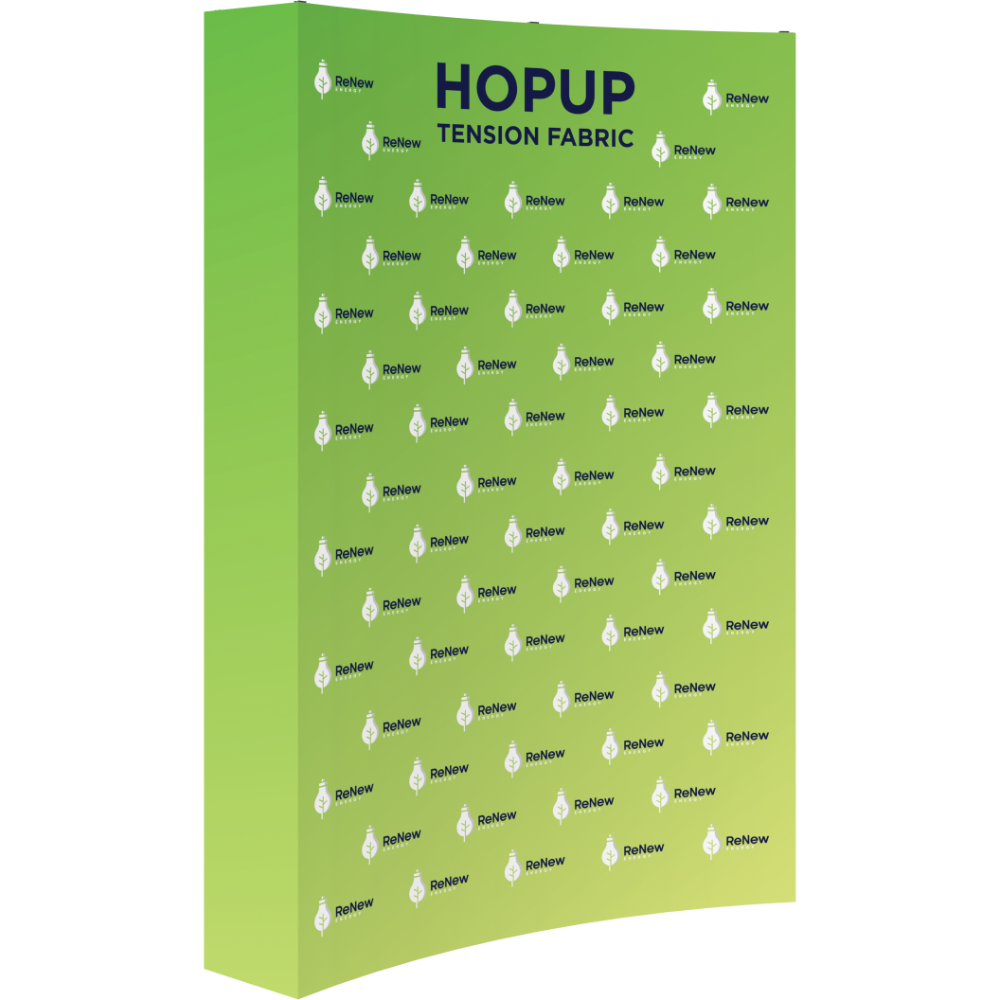 Hopup 5.5ft Curved Full Height Tension Fabric Display