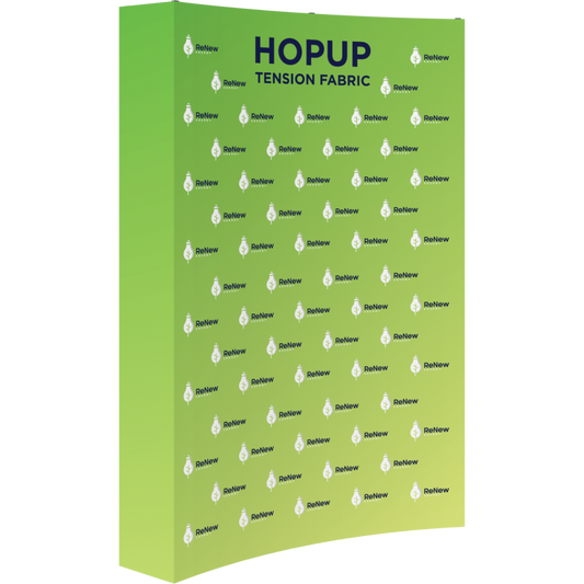 Hopup 5.5ft Curved Full Height Tension Fabric Display