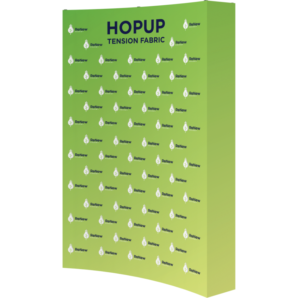 Hopup 5.5ft Curved Full Height Tension Fabric Display