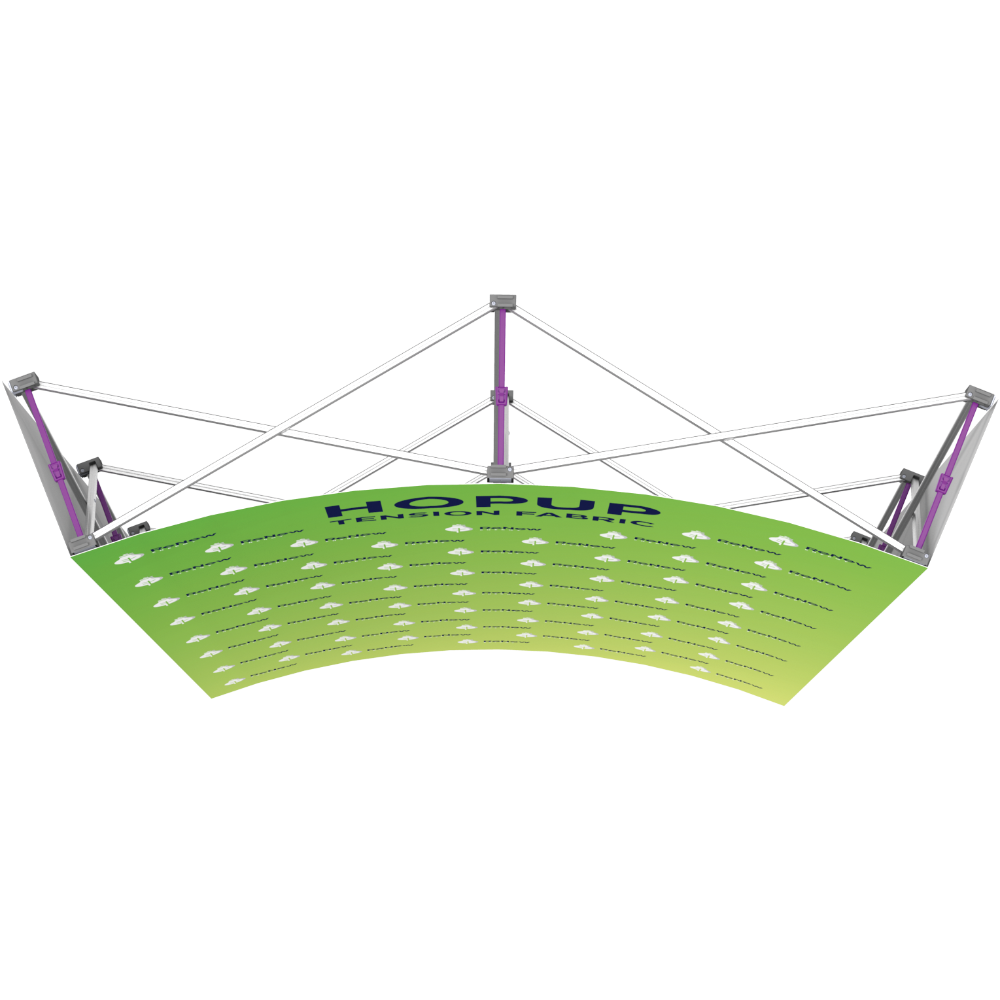 Hopup 5.5ft Curved Full Height Tension Fabric Display