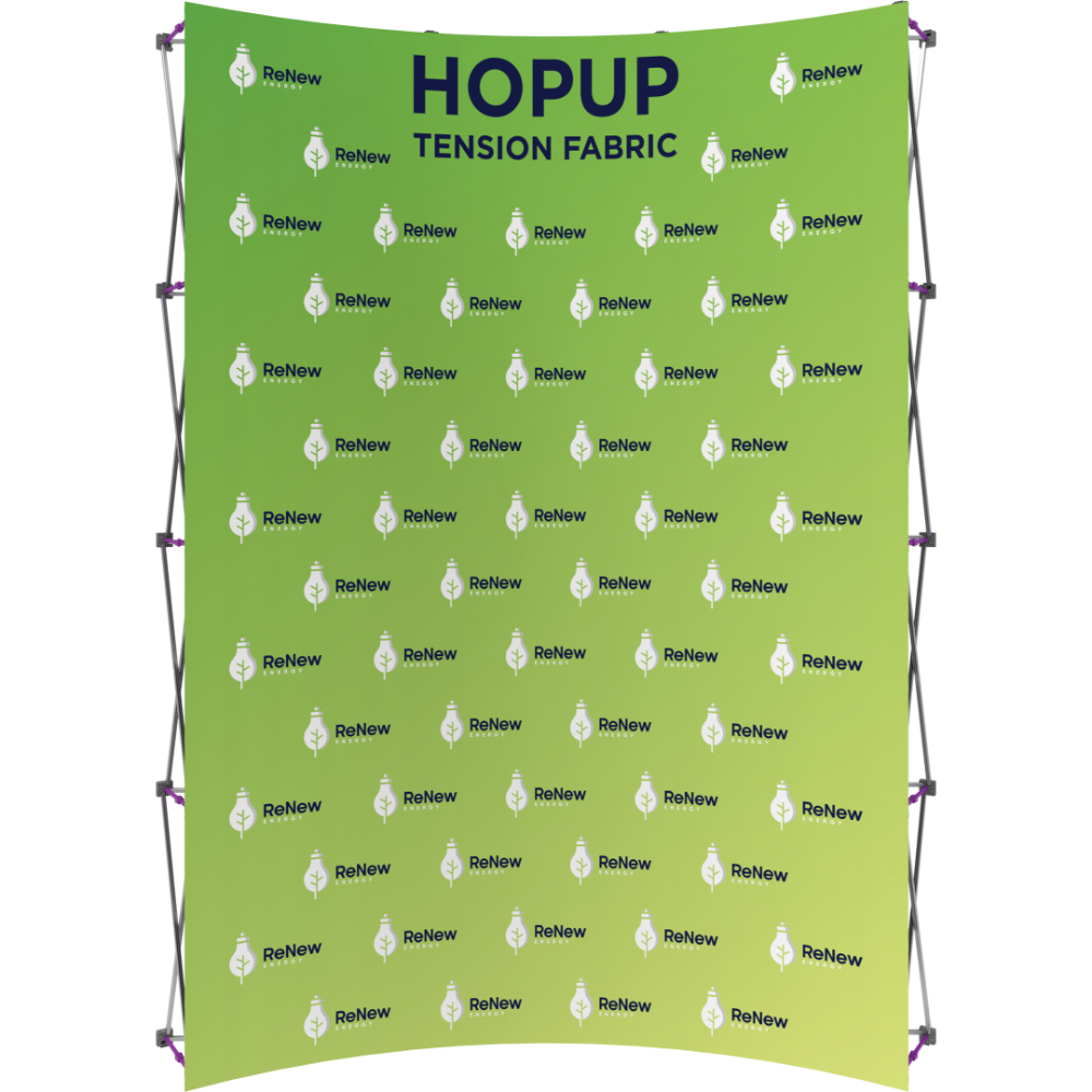 Hopup 7.5ft Curved Extra Tall Tension Fabric Display