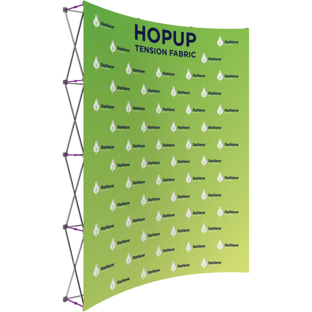 Hopup 7.5ft Curved Extra Tall Tension Fabric Display