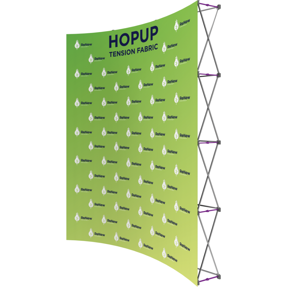 Hopup 7.5ft Curved Extra Tall Tension Fabric Display