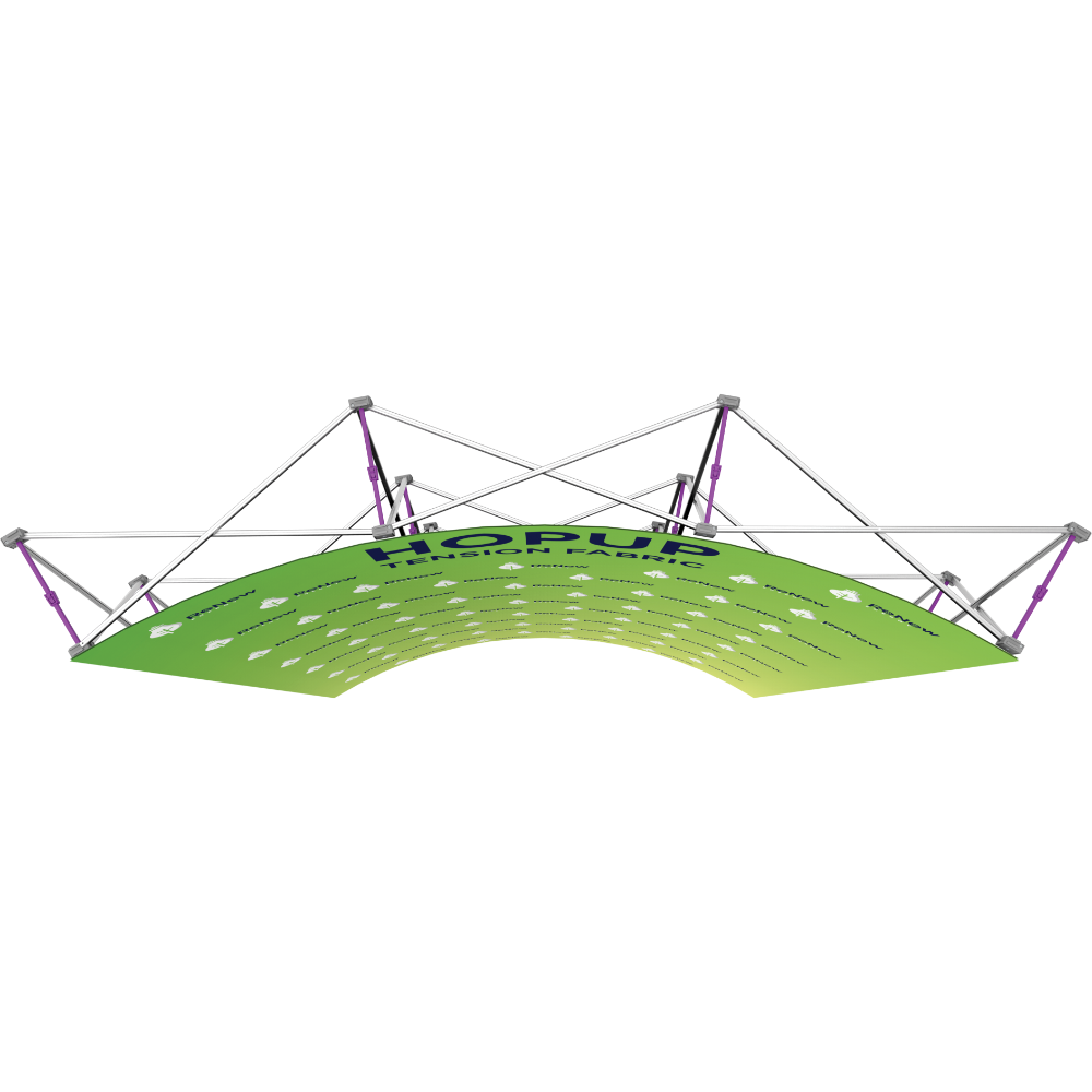 Hopup 7.5ft Curved Extra Tall Tension Fabric Display