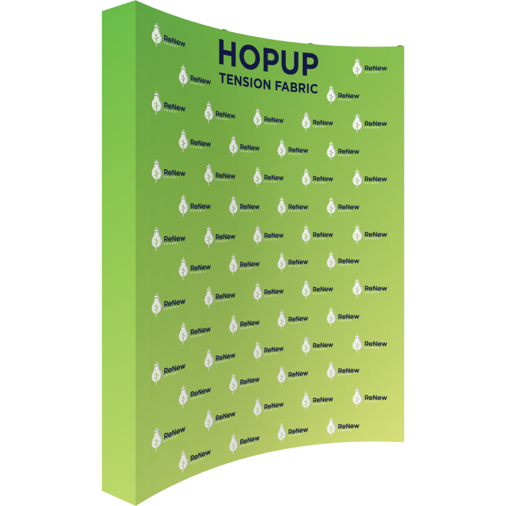 Hopup 7.5ft Curved Extra Tall Tension Fabric Display