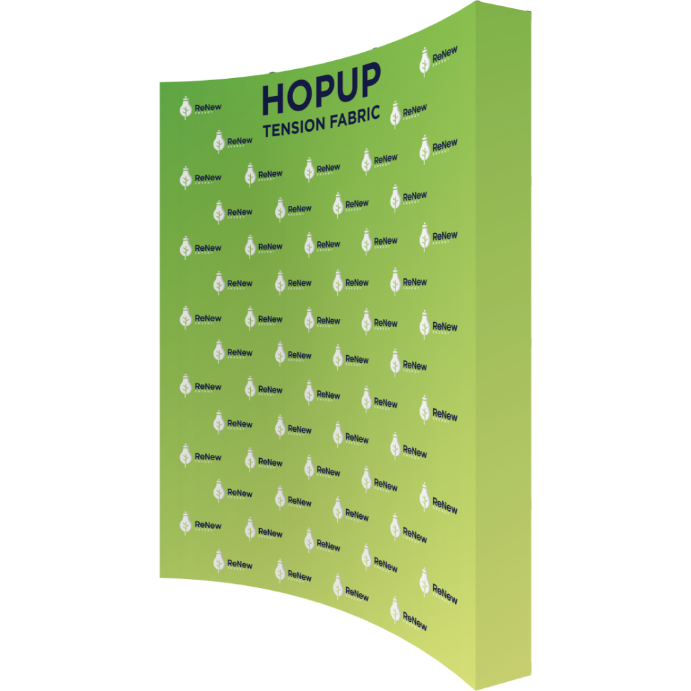 Hopup 7.5ft Curved Extra Tall Tension Fabric Display