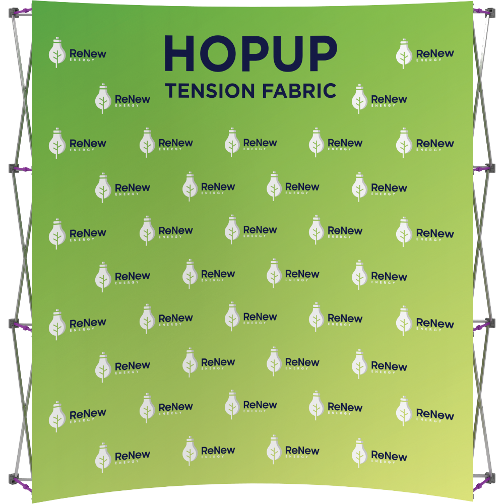 Hopup 7.5ft Curved Full Height Tension Fabric Display