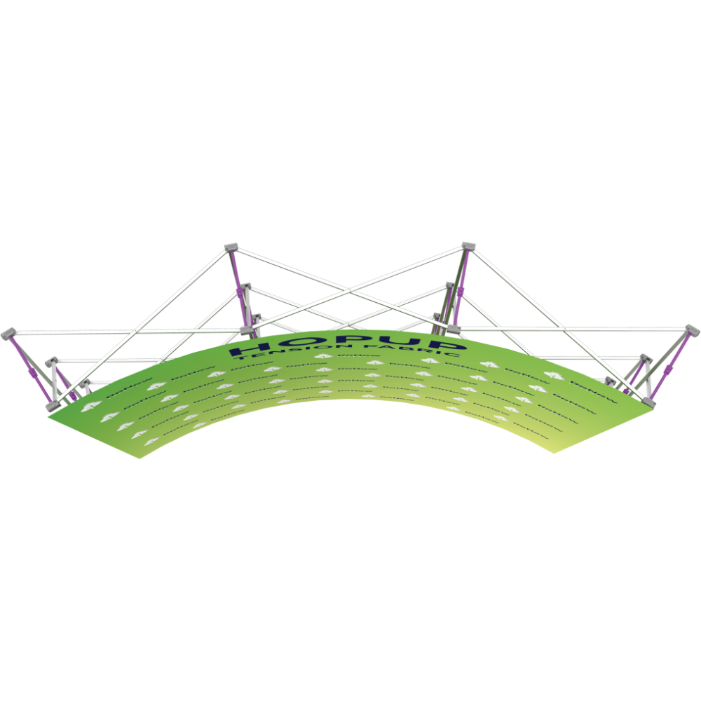 Hopup 7.5ft Curved Full Height Tension Fabric Display