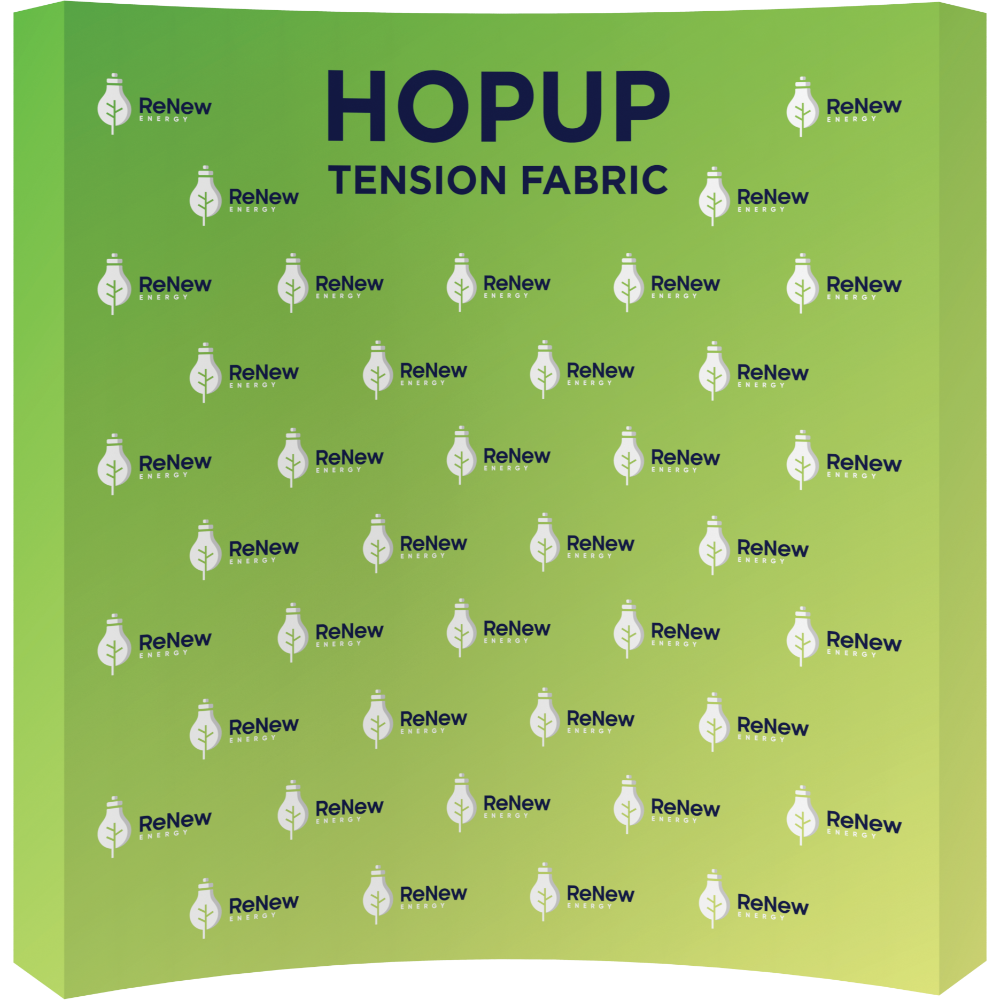 Hopup 7.5ft Curved Full Height Tension Fabric Display