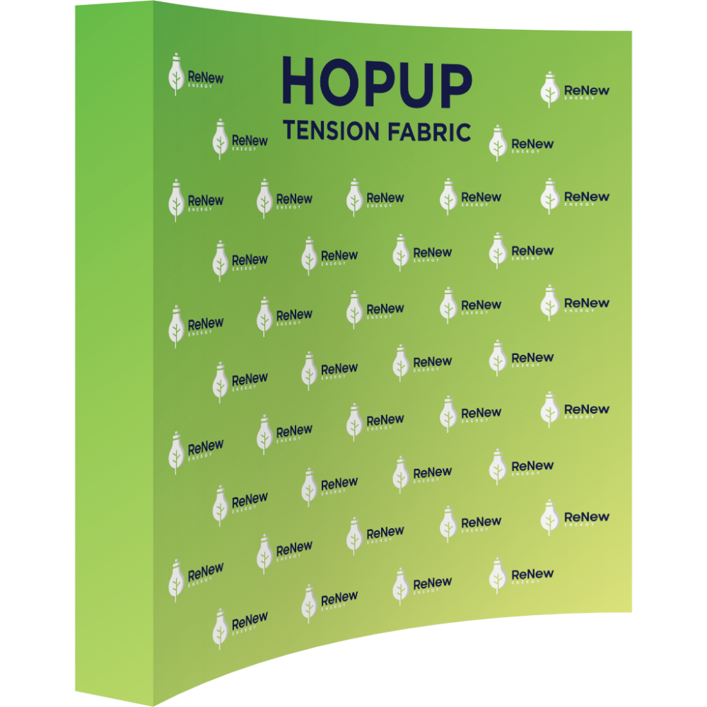 Hopup 7.5ft Curved Full Height Tension Fabric Display