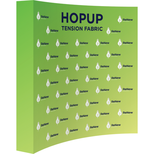 Hopup 7.5ft Curved Full Height Tension Fabric Display