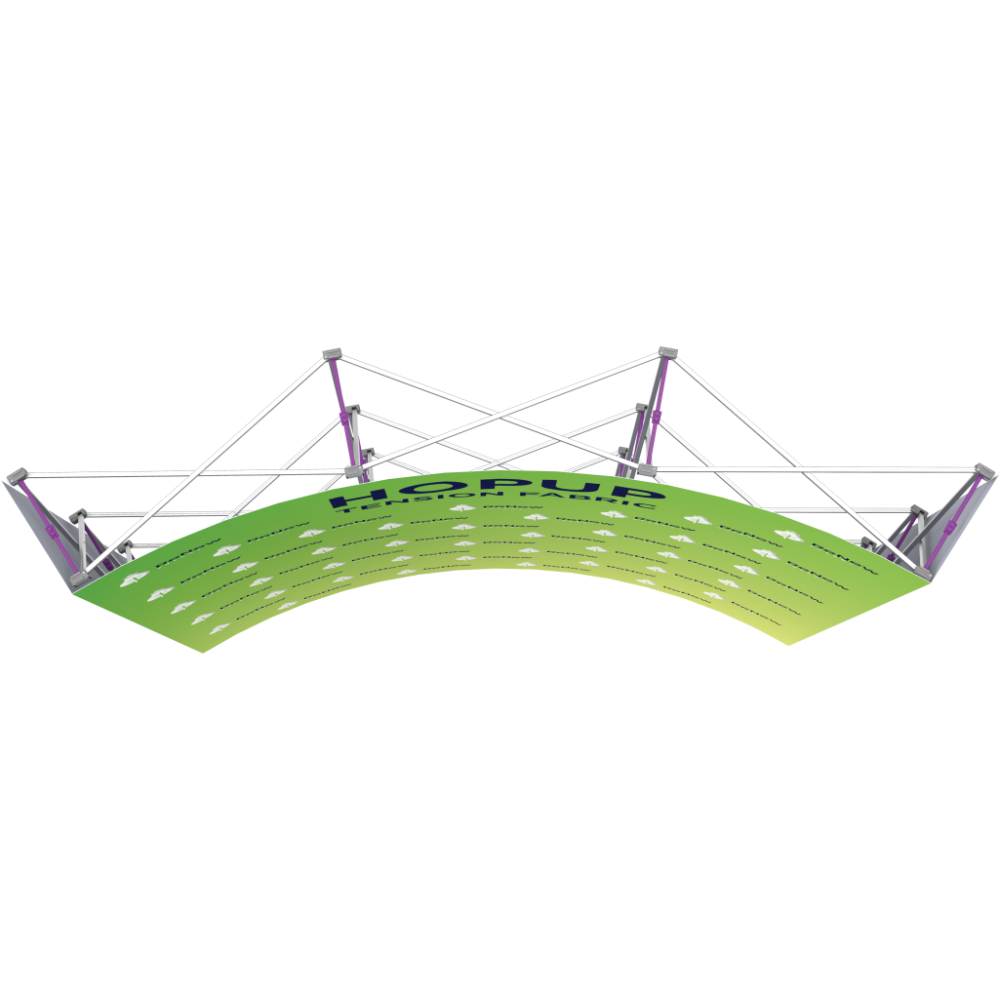 Hopup 7.5ft Curved Full Height Tension Fabric Display
