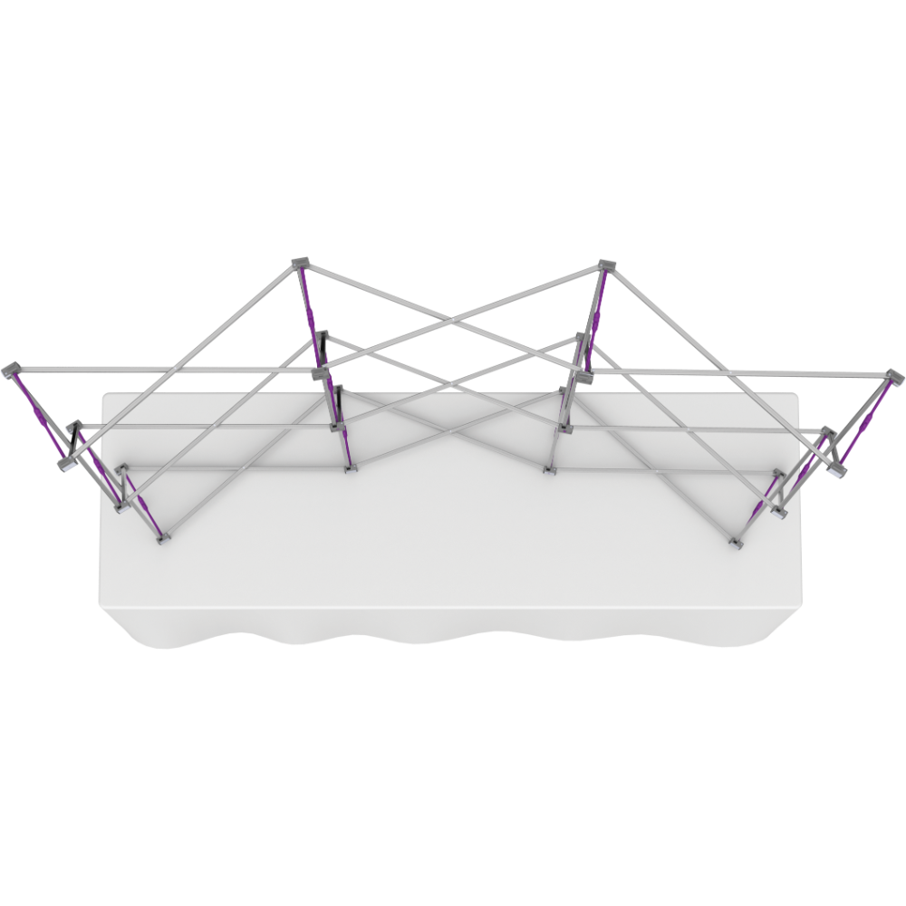 Hopup 7.5ft Curved Tabletop Tension Fabric Display