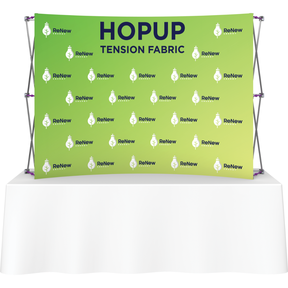 Hopup 7.5ft Curved Tabletop Tension Fabric Display