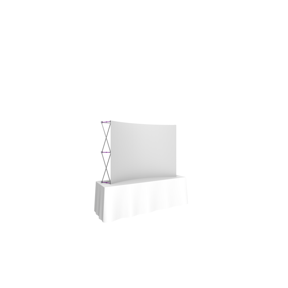 Hopup 7.5ft Curved Tabletop Tension Fabric Display