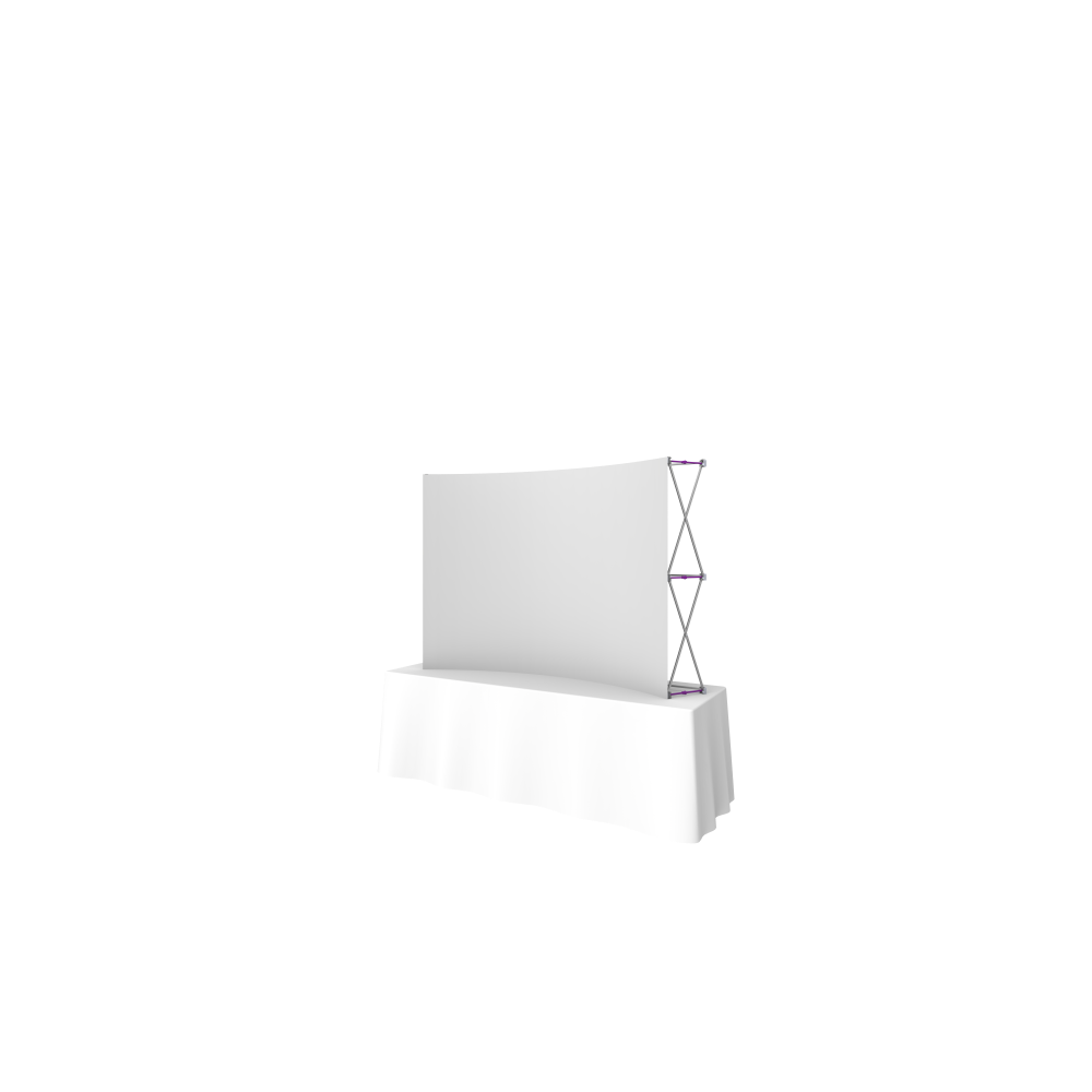Hopup 7.5ft Curved Tabletop Tension Fabric Display