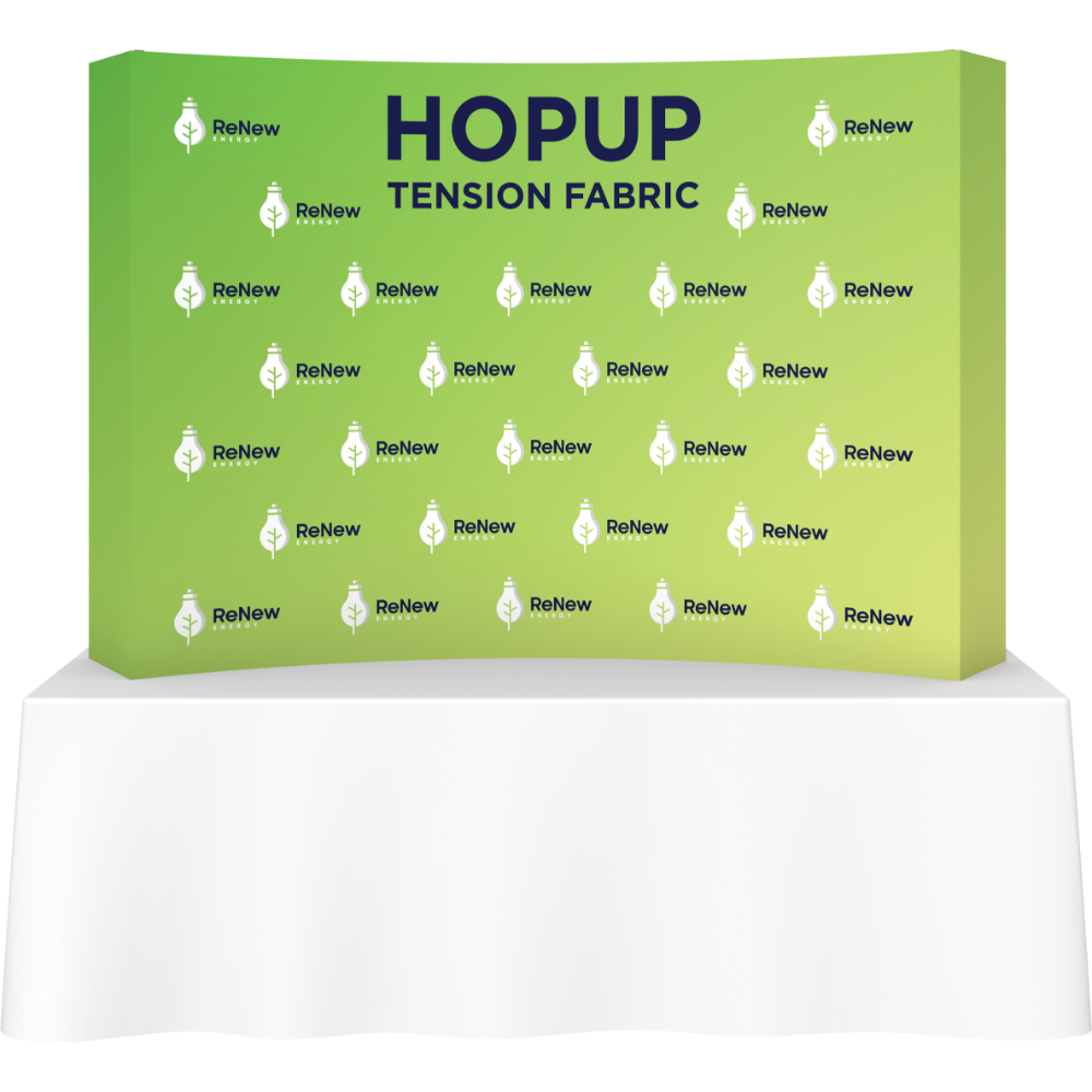 Hopup 7.5ft Curved Tabletop Tension Fabric Display