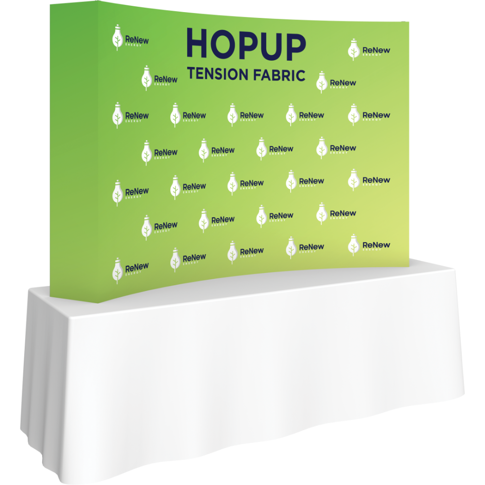 Hopup 7.5ft Curved Tabletop Tension Fabric Display
