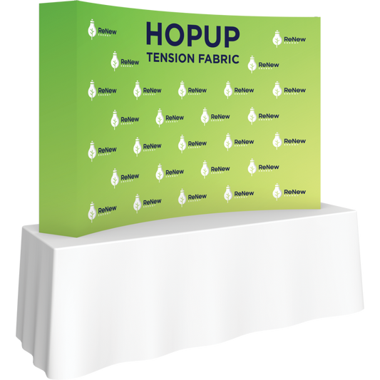 Hopup 7.5ft Curved Tabletop Tension Fabric Display