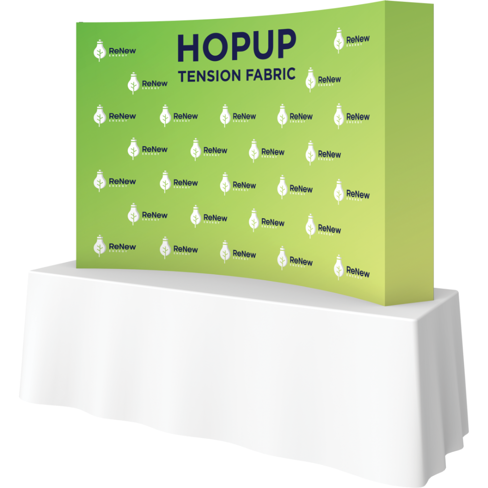 Hopup 7.5ft Curved Tabletop Tension Fabric Display