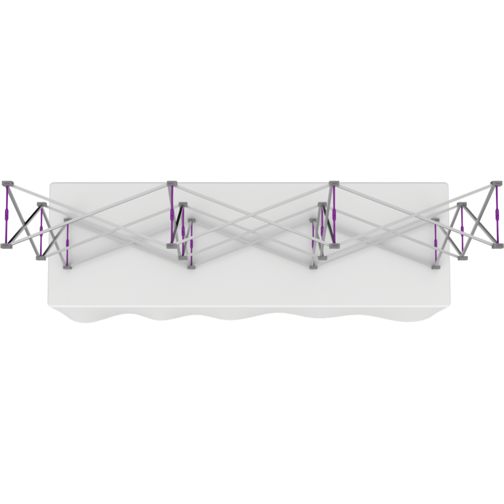 Hopup 7.5ft Straight Tabletop Tension Fabric Display