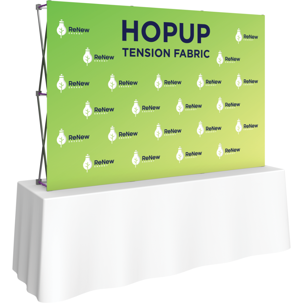 Hopup 7.5ft Straight Tabletop Tension Fabric Display