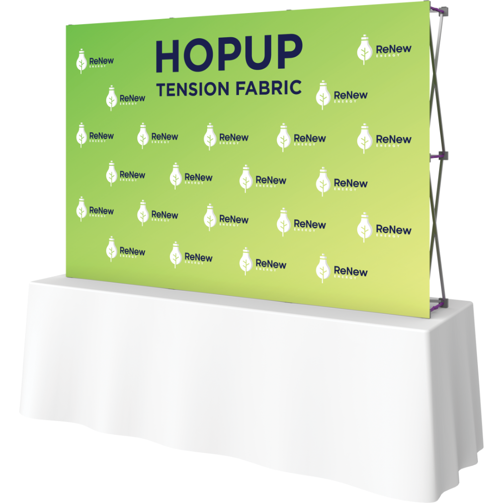 Hopup 7.5ft Straight Tabletop Tension Fabric Display