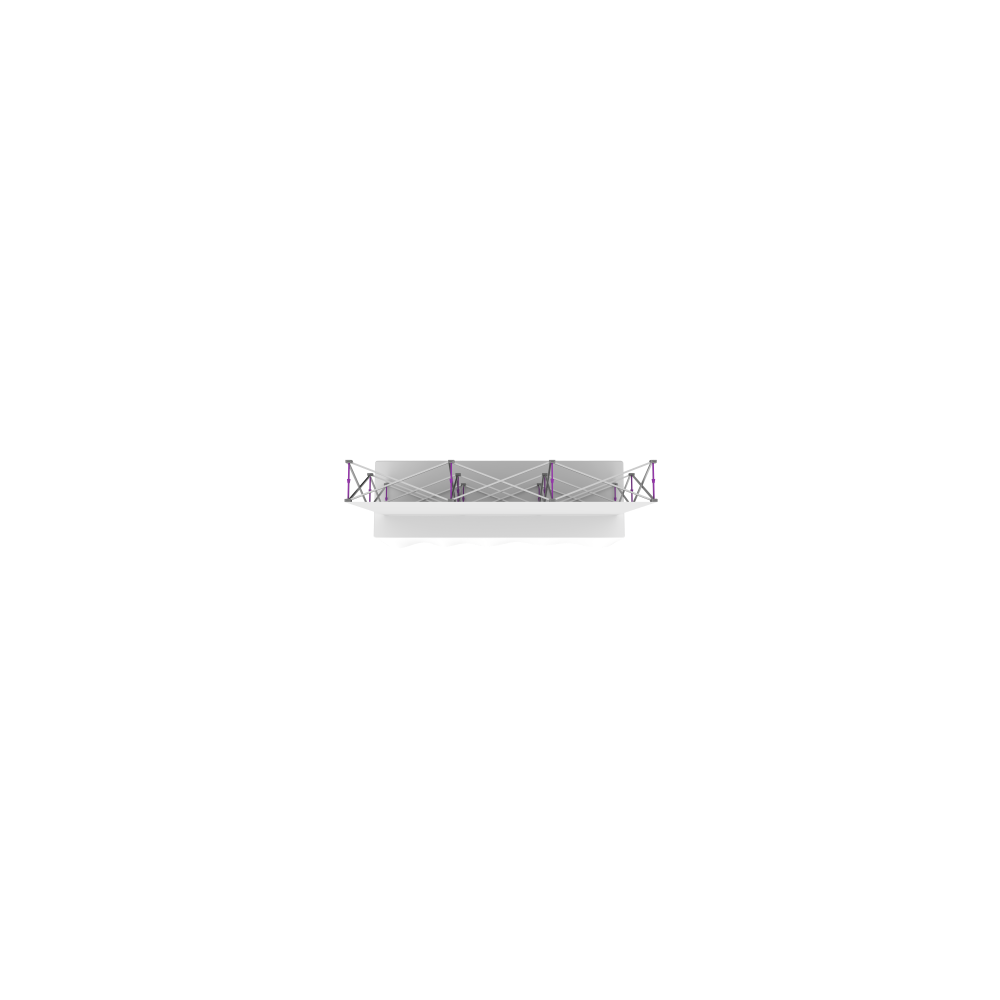 Hopup 7.5ft Straight Tabletop Tension Fabric Display
