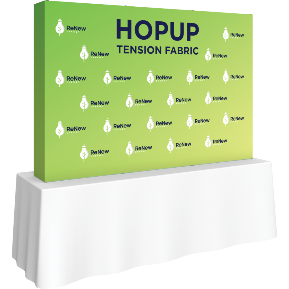 Hopup 7.5ft Straight Tabletop Tension Fabric Display
