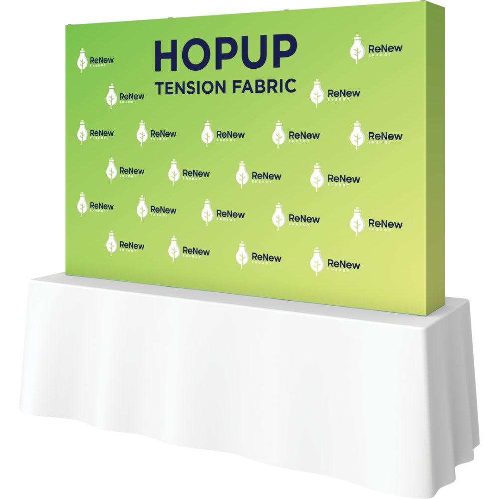 Hopup 7.5ft Straight Tabletop Tension Fabric Display
